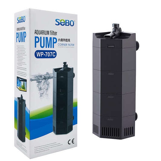 SOBO WP-707C (12W Power 650L/h) Aquarium Corner Filter