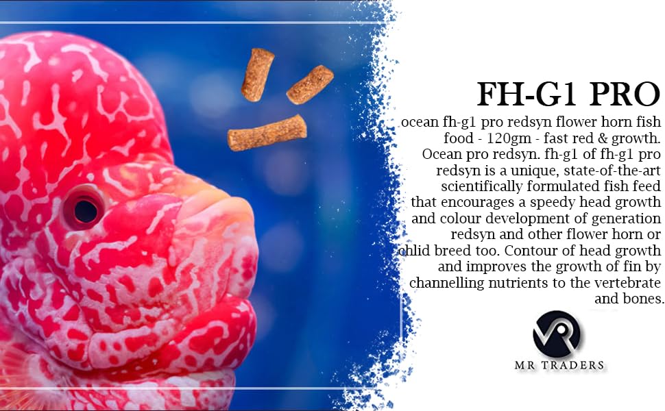 Ocean Free FH-G1 PRO REDSYN (120 g) Aquarium Flowerhorn Fish Food