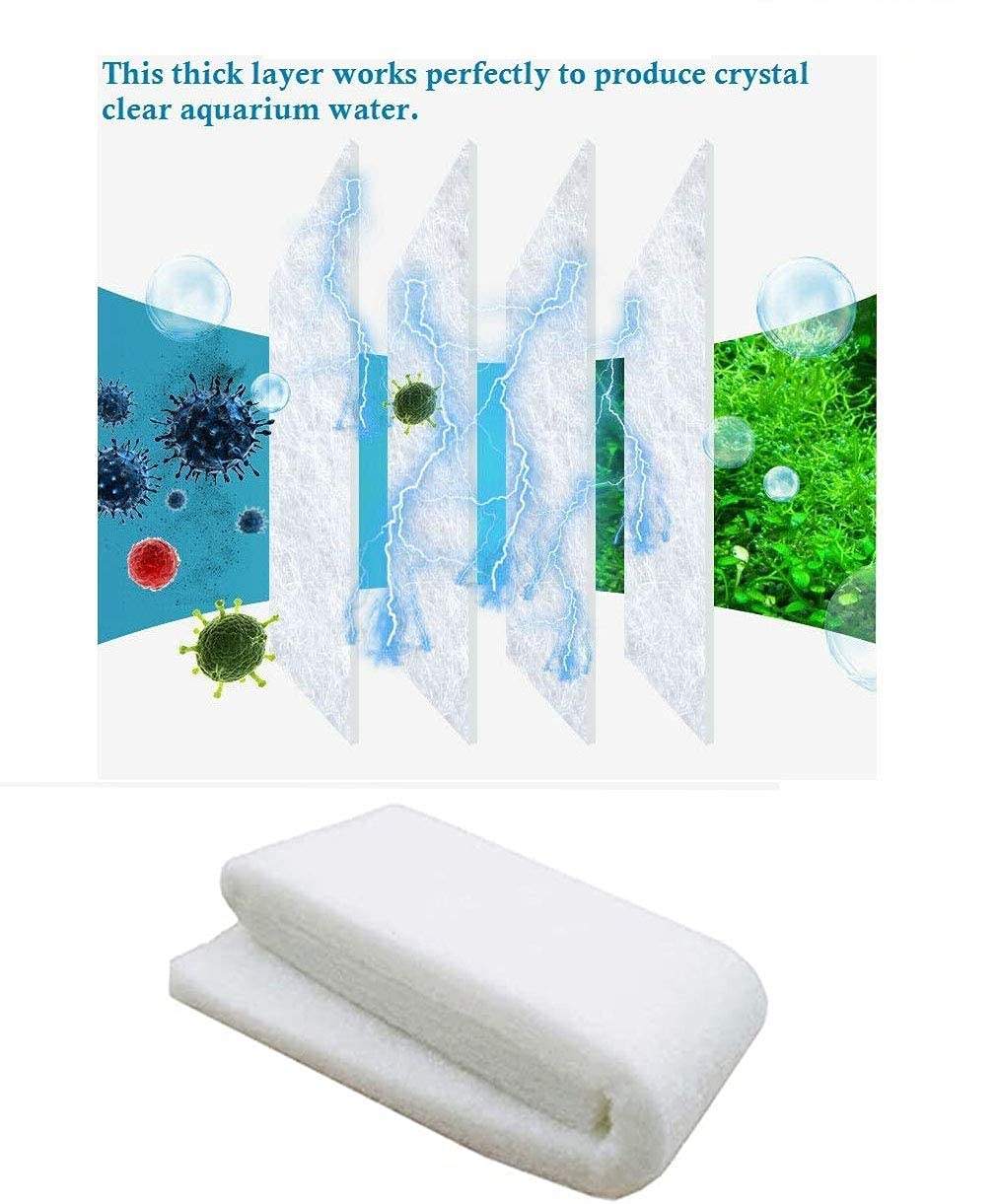 Aquarium White Sponge for Top Filters 3 feet Length Original