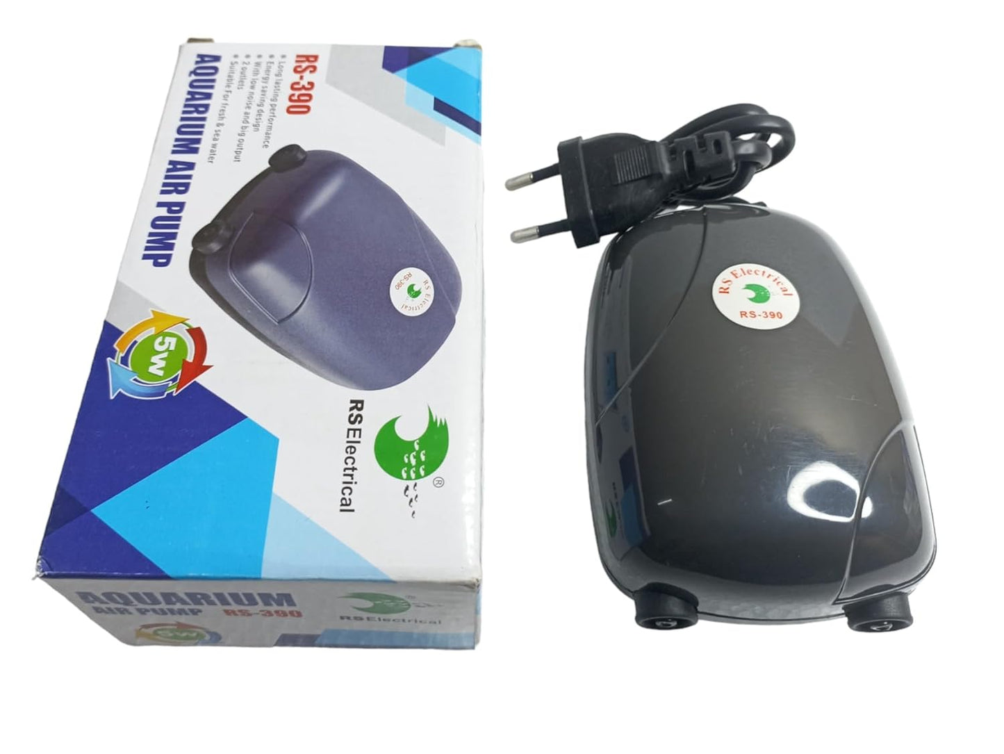 RS Electricals Air Pump With 2 Meter Air Tube & 1 Air Stone RS-180 | RS-290 | RS-390