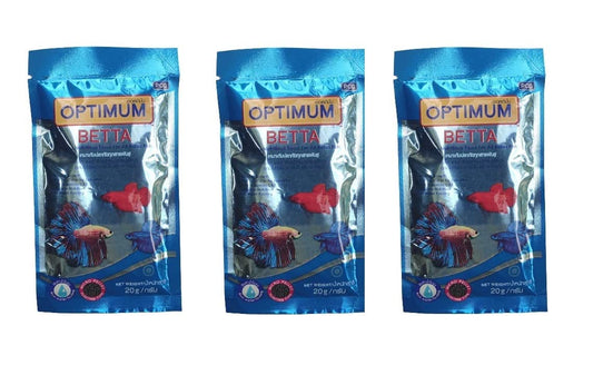 Optimum Betta (20 g) Betta Fish Food (3 Packs)