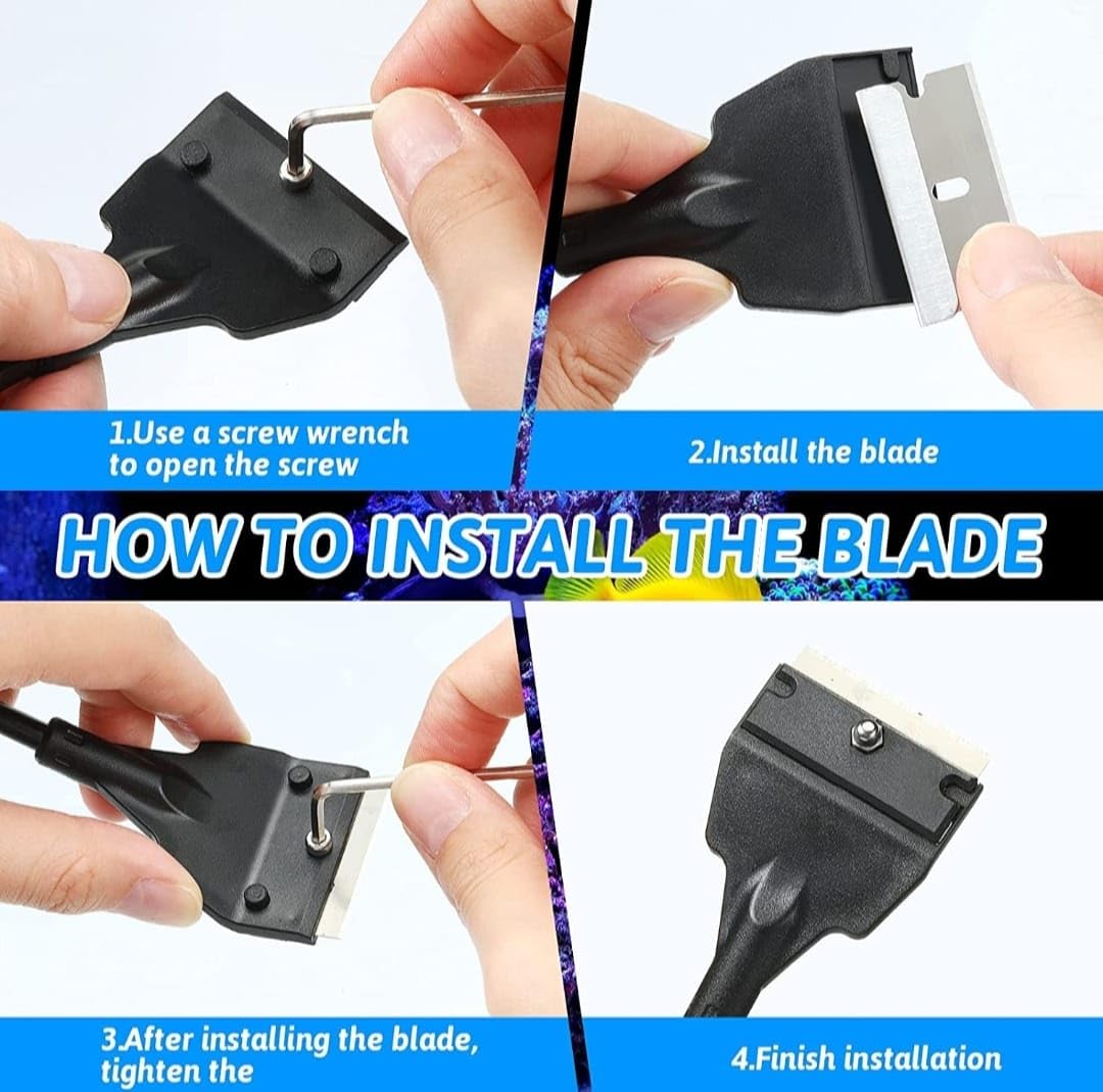 Algae Scraper For Aquarium Expandable Version Up To 53 Cm