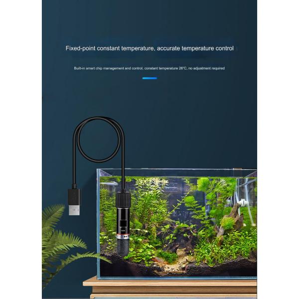 10W Mini USB Aquarium Heater | Constant Temperature Heater for Fish Tanks (Adapter Not Included) size 8.8cm