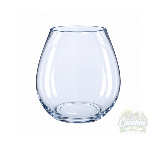 Premium Glass Terrarium Bowl – H8 x W7 Inches | 4mm Thick Clear Glass