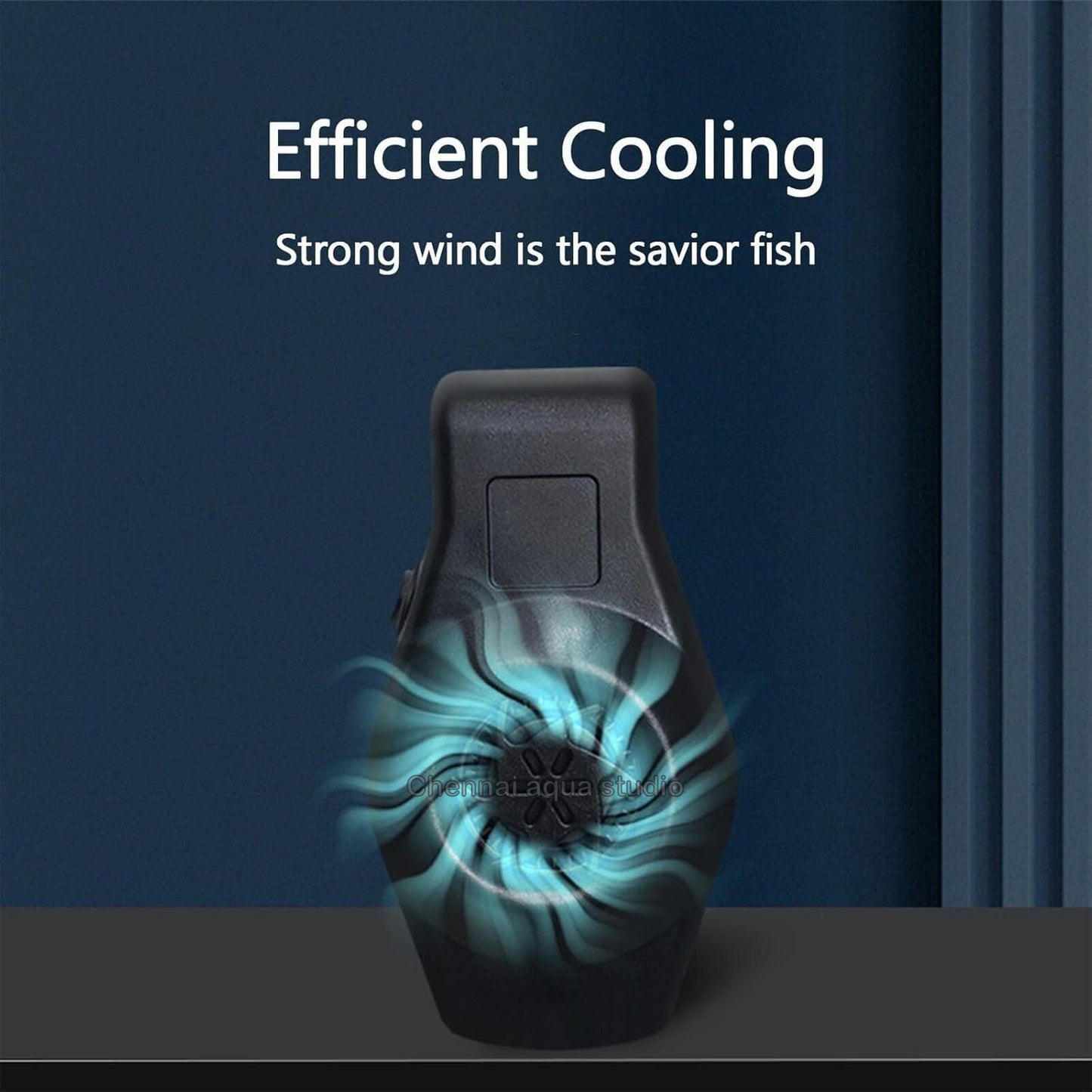 Cube One Aquarium Cooling Fan 2 Variable Speed, Aquarium Temperature Control Fan With Usb Cable Black Color