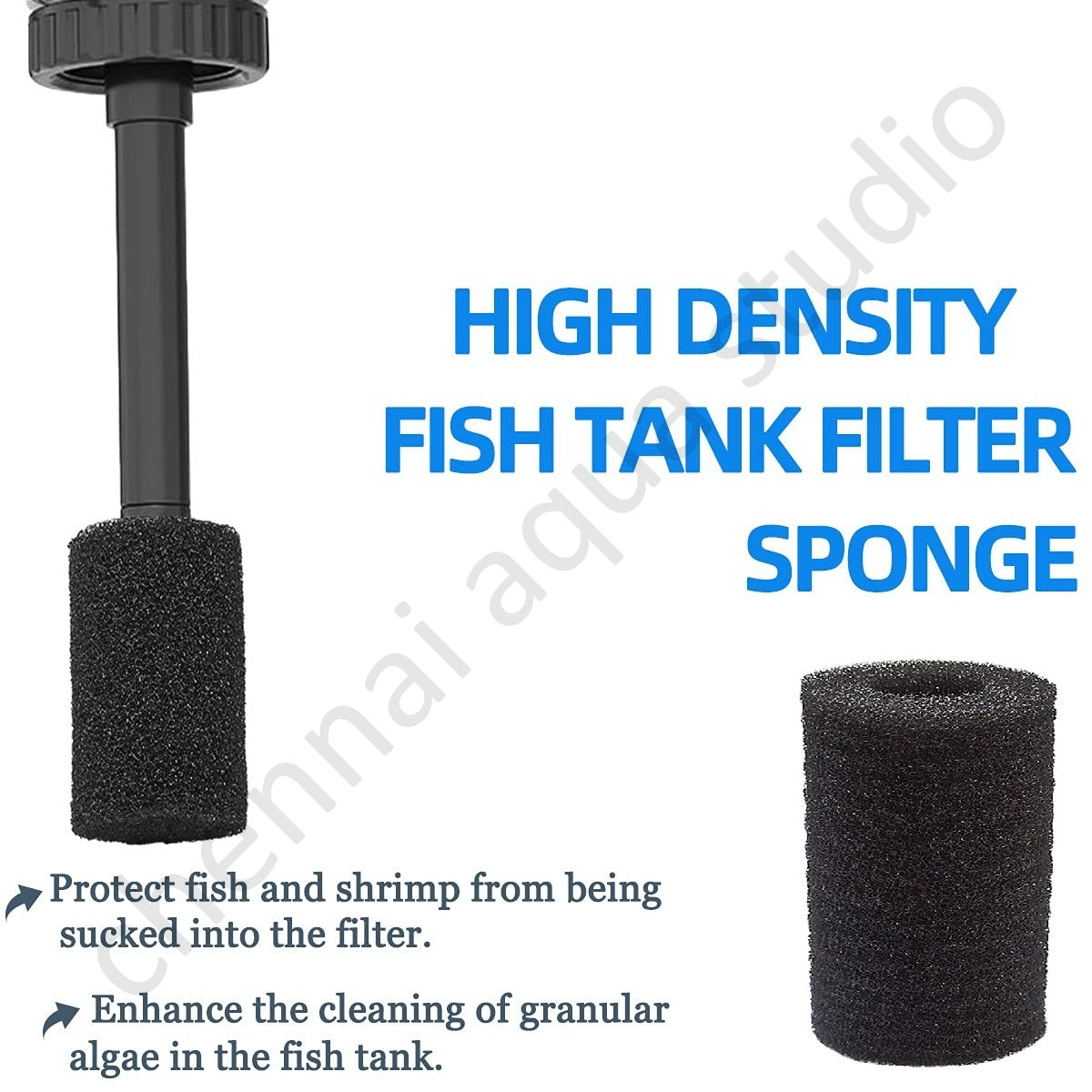 Aquarium Inflow Filter Mesh Guard – Intake Basket with Sponge Cover, Safe for Shrimp & Small Fish PACK OF 2