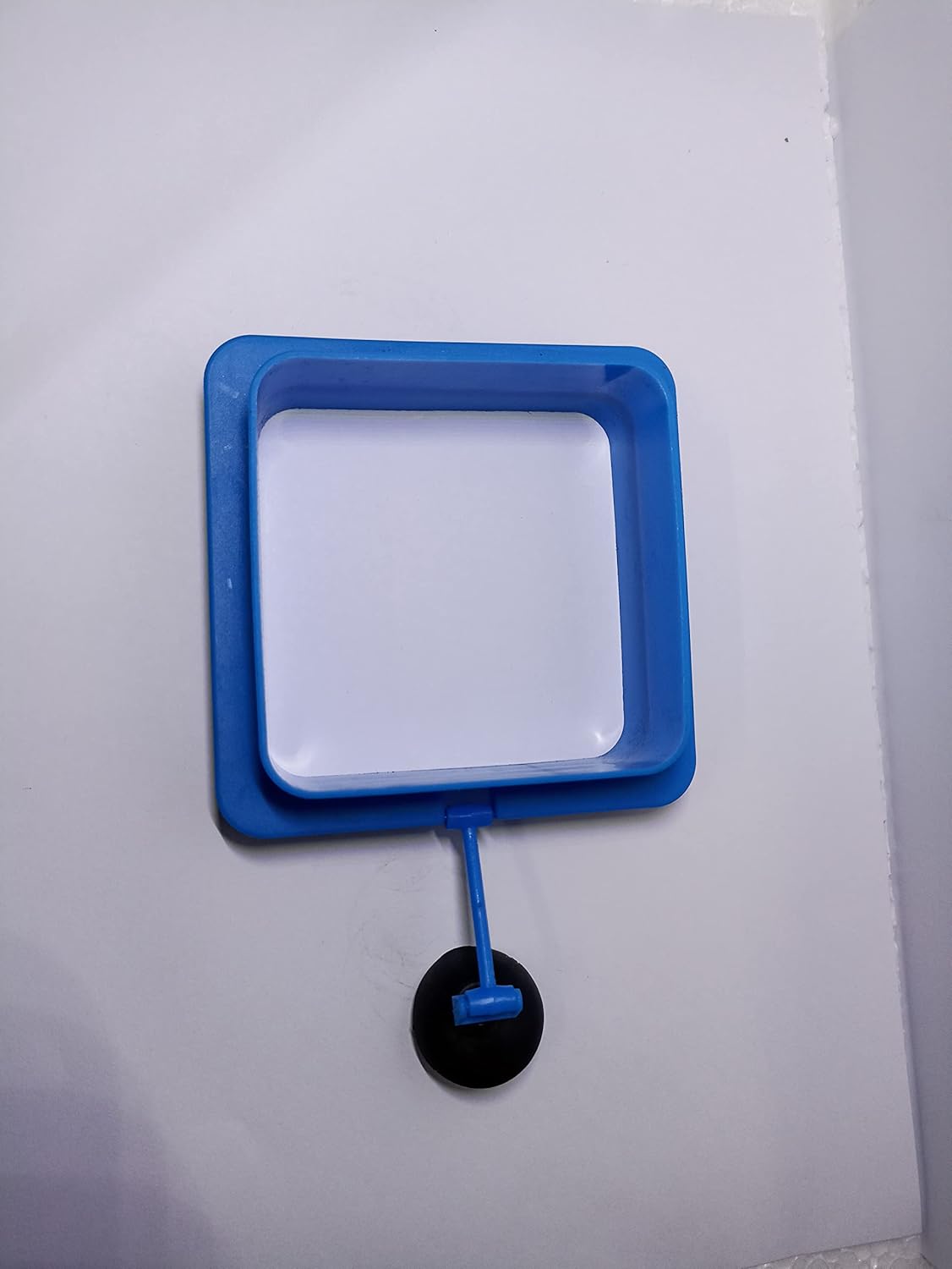 Aquarium Floating Fish Feeding Tray (Square) Ring with Suction Cup Include (Size: 10.5cm)