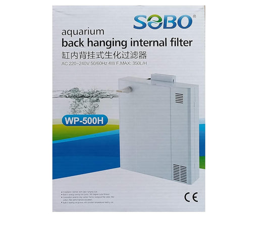Sobo WP-500H Aquarium Back Hanging Internal Filter for Fish Tank Aquarium Water Filtration