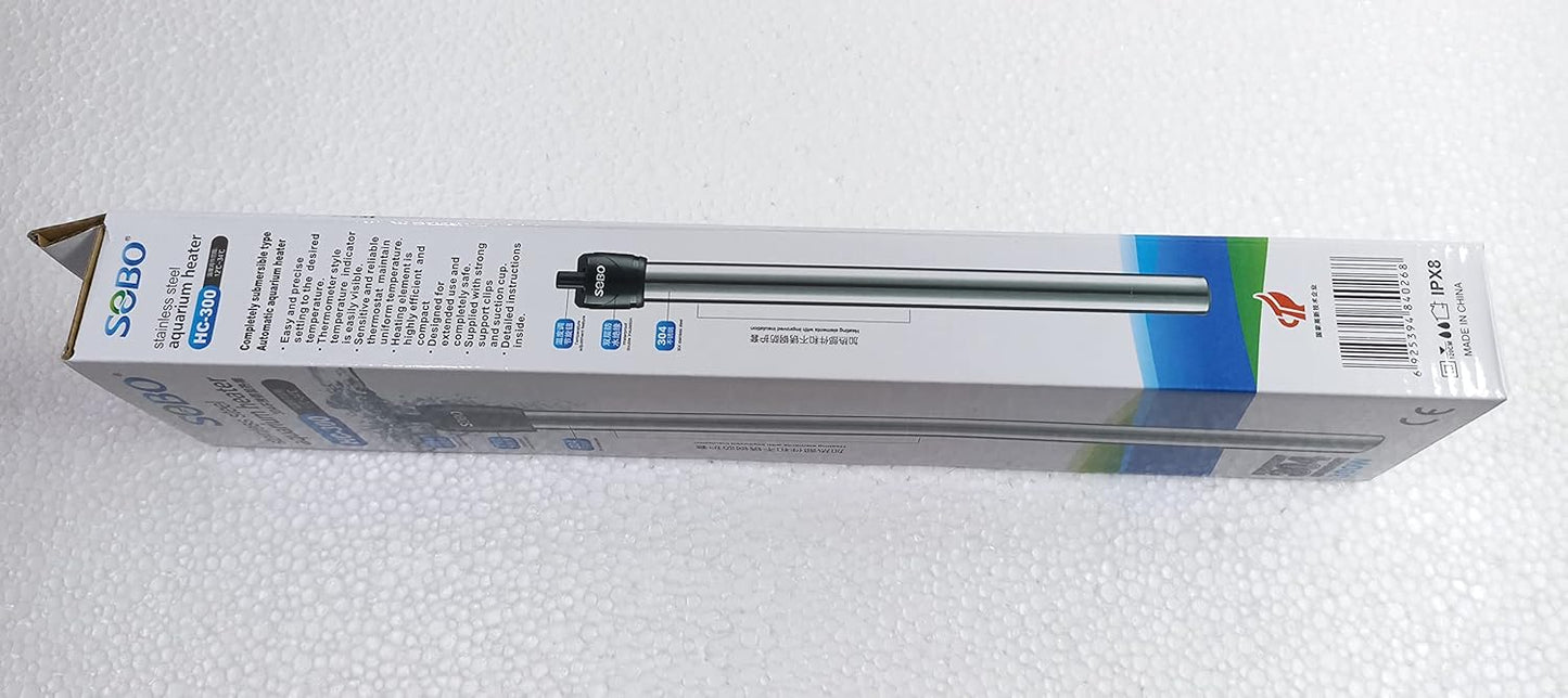 SOBO Stainless Steel Aquarium Heater 300W (Model: HC- 300)