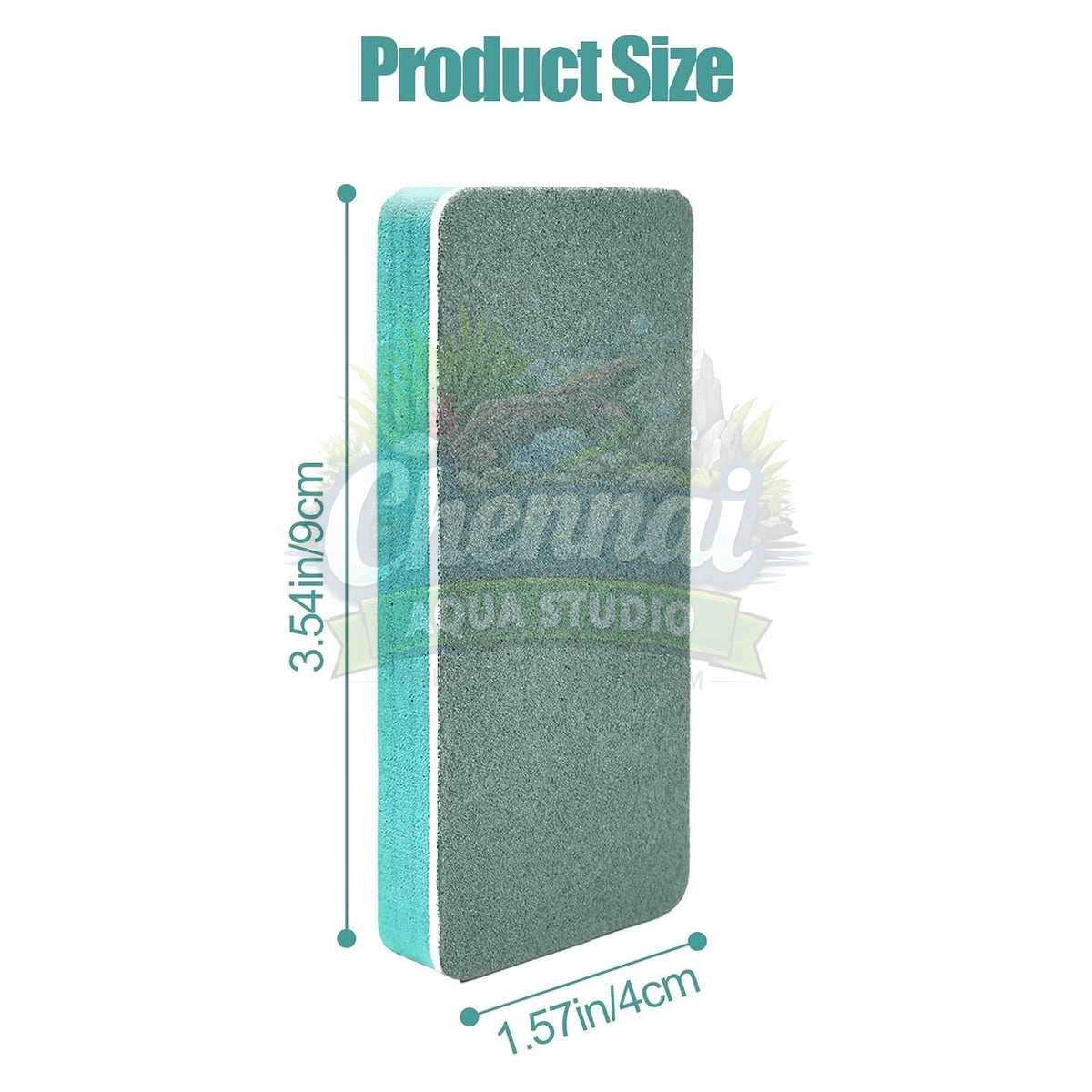 Double-Sided Aquarium Cleaning Brush – Algae Scrubber Sponge Pad for Fish Tanks & Glass