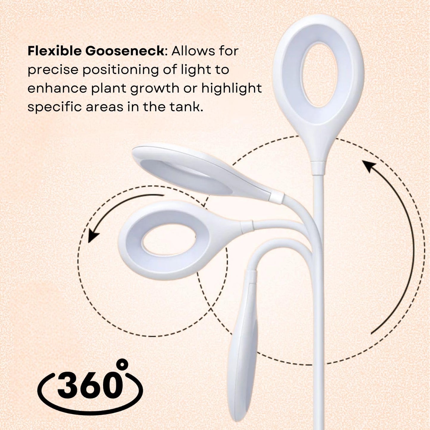 RS-S Series Aquarium Light Set Up for Fish Aquarium (Round, Blue+White RS-S80)