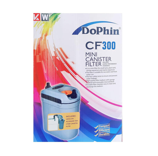 Dophin External Mini Canister Filter Model CF300 6.7W 410L/H