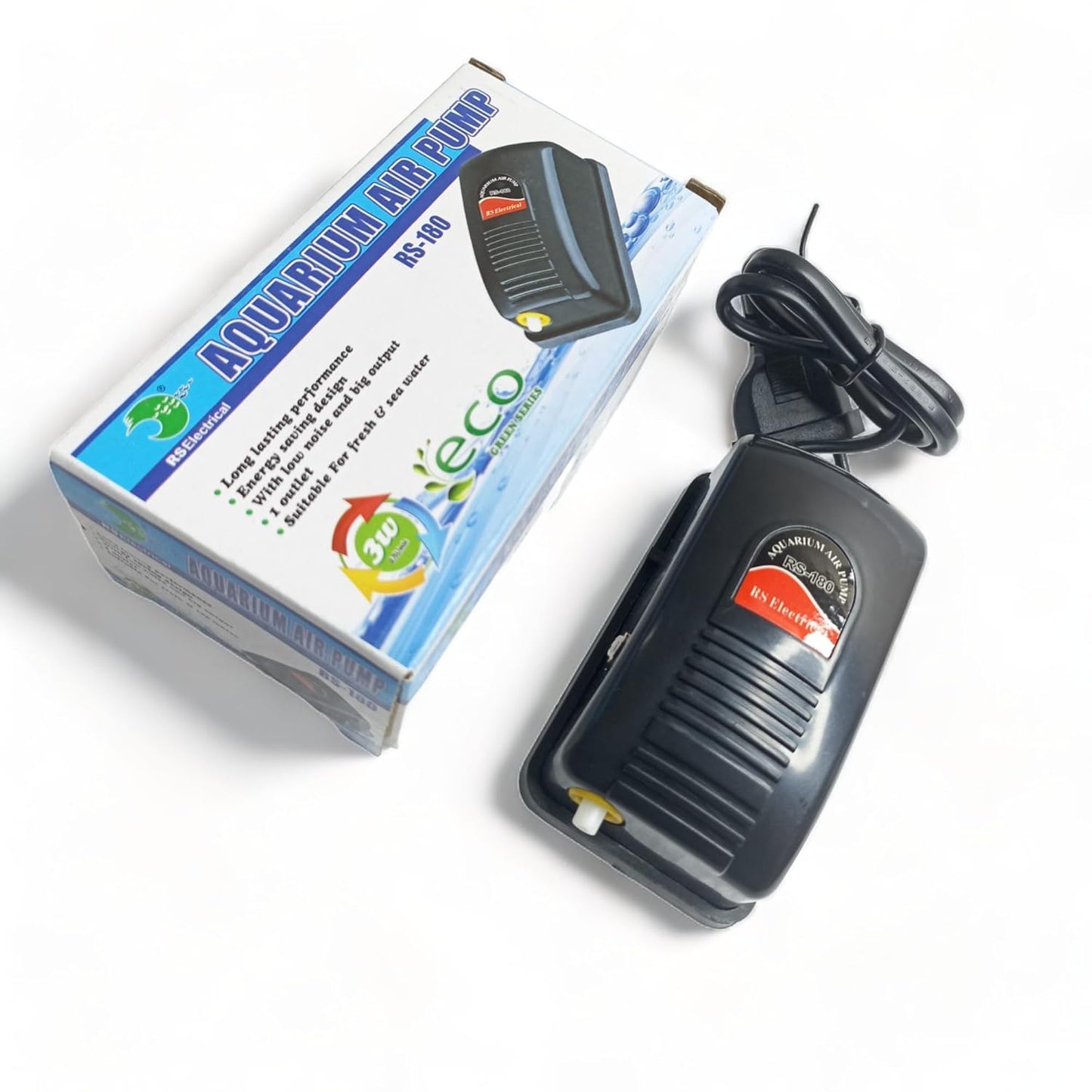 RS Electricals Air Pump With 2 Meter Air Tube & 1 Air Stone RS-180 | RS-290 | RS-390