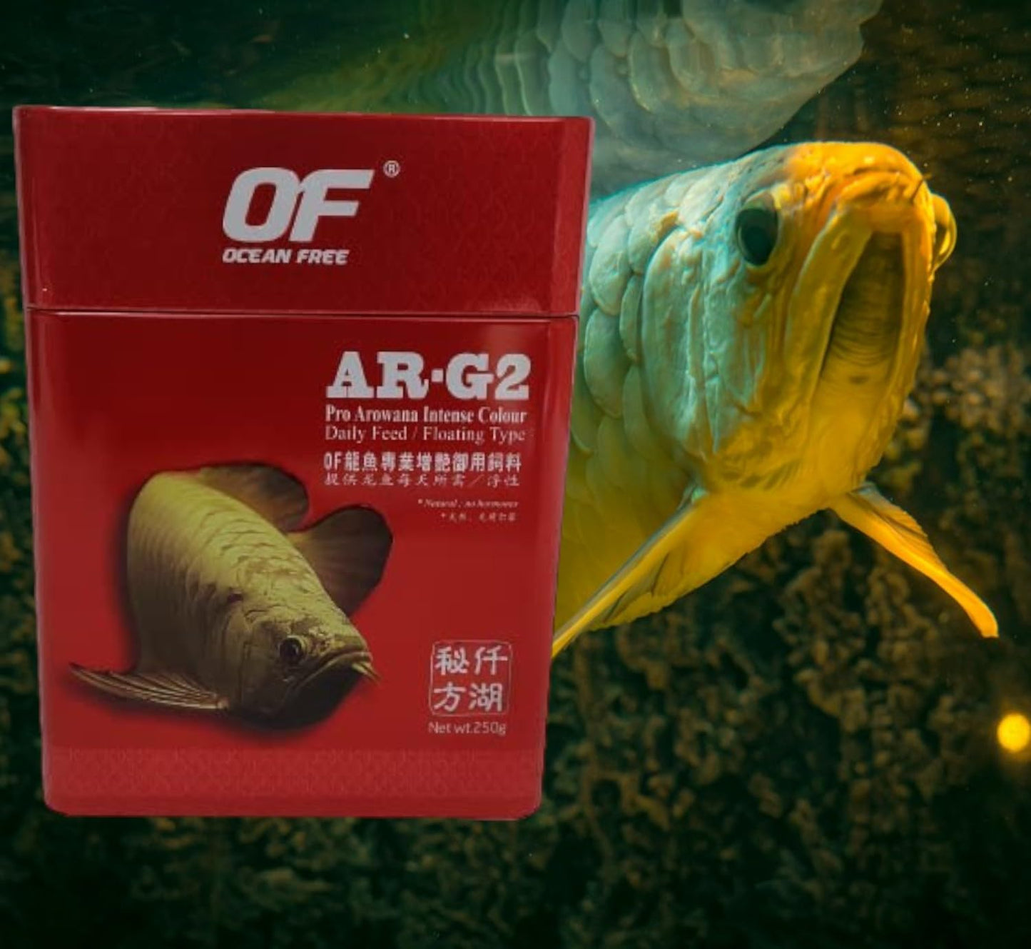Ocean Free AR-G2 Pro Arowana Intense Colour (250 g) Aquarium Arowana Fish Food