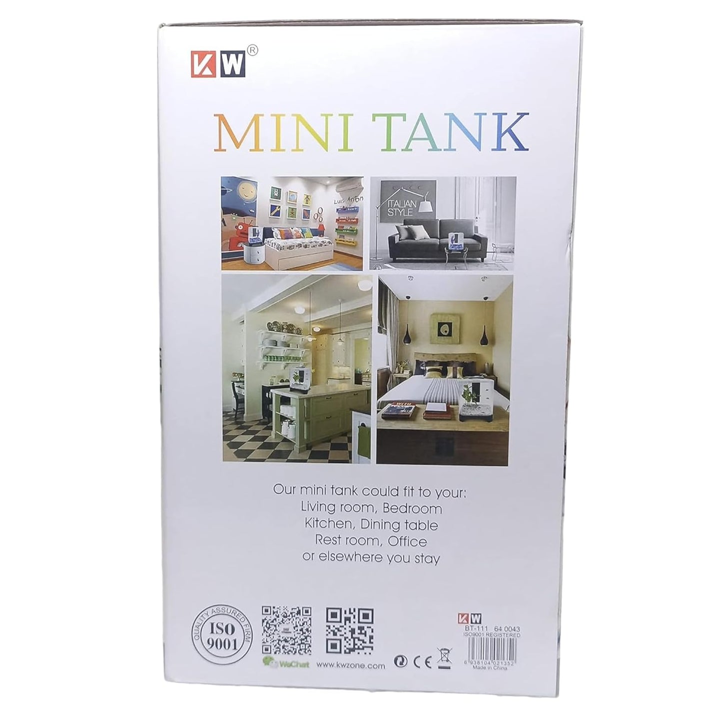 Aquarium (Mini Betta Tank BT-111 5.6 Litre/1.5 Gal) Size : L21.4 X W15 X H25 cm