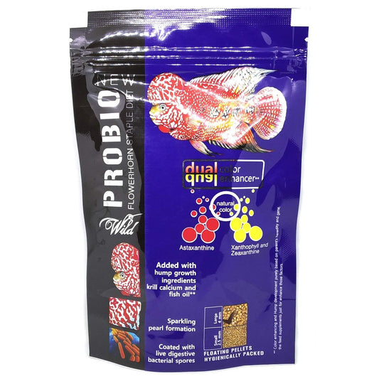 Aquatic Remedies Wild Probio Flower Horn Staple Diet Long Grain, 100 g, Brown