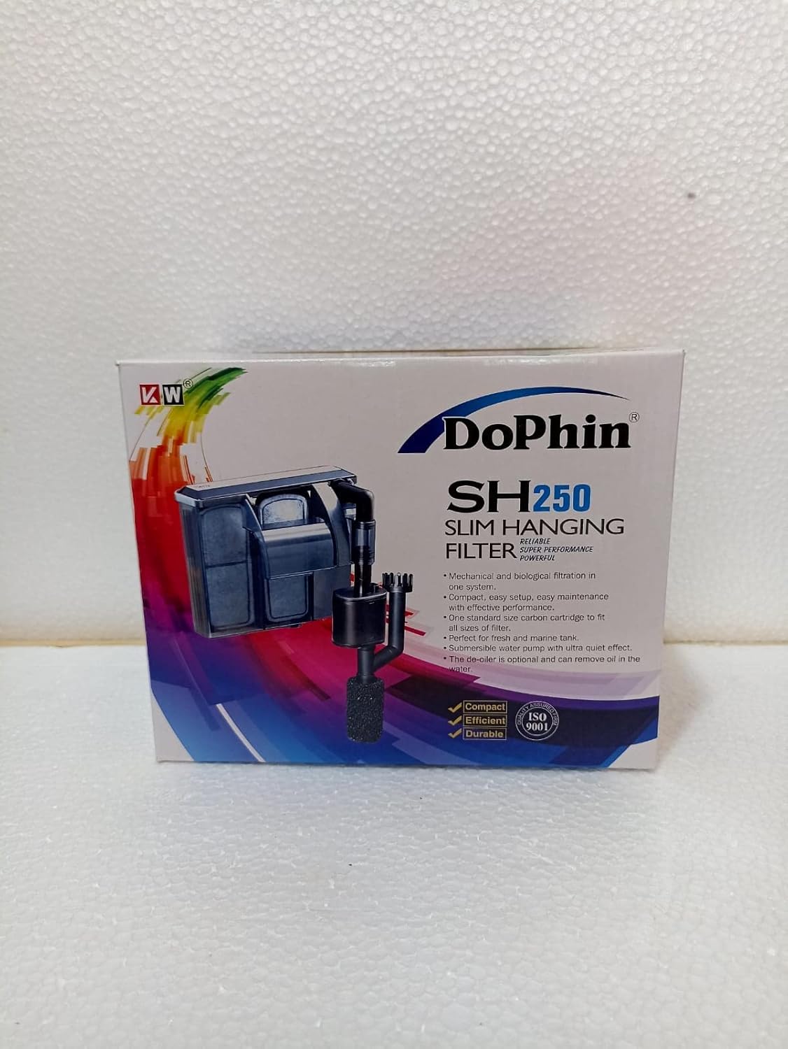 DOPHIN SH250 (3.6W Output 50L/Hr) Aquarium Slim Hanging Filter