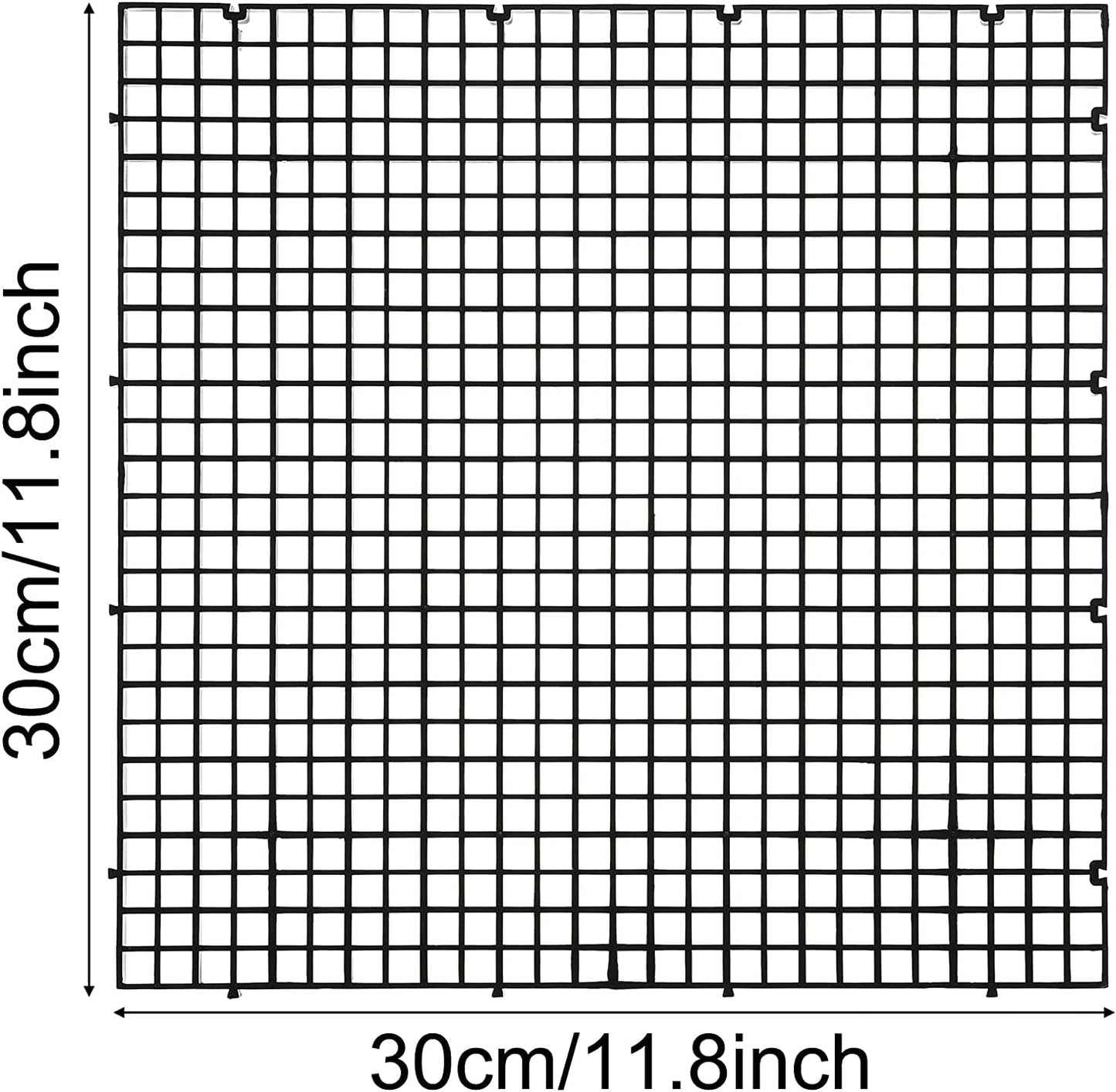 Aquarium Fish Tank Divider Plastic Egg Crate Aquarium Filter Bottom Tray Grid Isolation Board Partition Net Pane Separator size 30cm (pack of 6)
