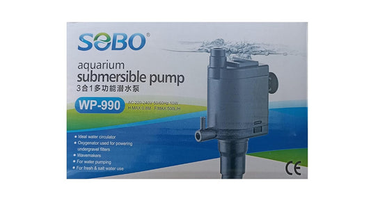 SOBO WP-990 Multifunction Submersible Pump for Aquarium Fish Tank ( Model WP - 990 F.MAX 500L/H )