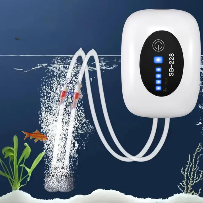 SOBO SB-238 Rechargeable USB Aquarium Air Pump – Ultra-Quiet, Energy-Efficient, and Long-Lasting for Freshwater and Marine Tanks