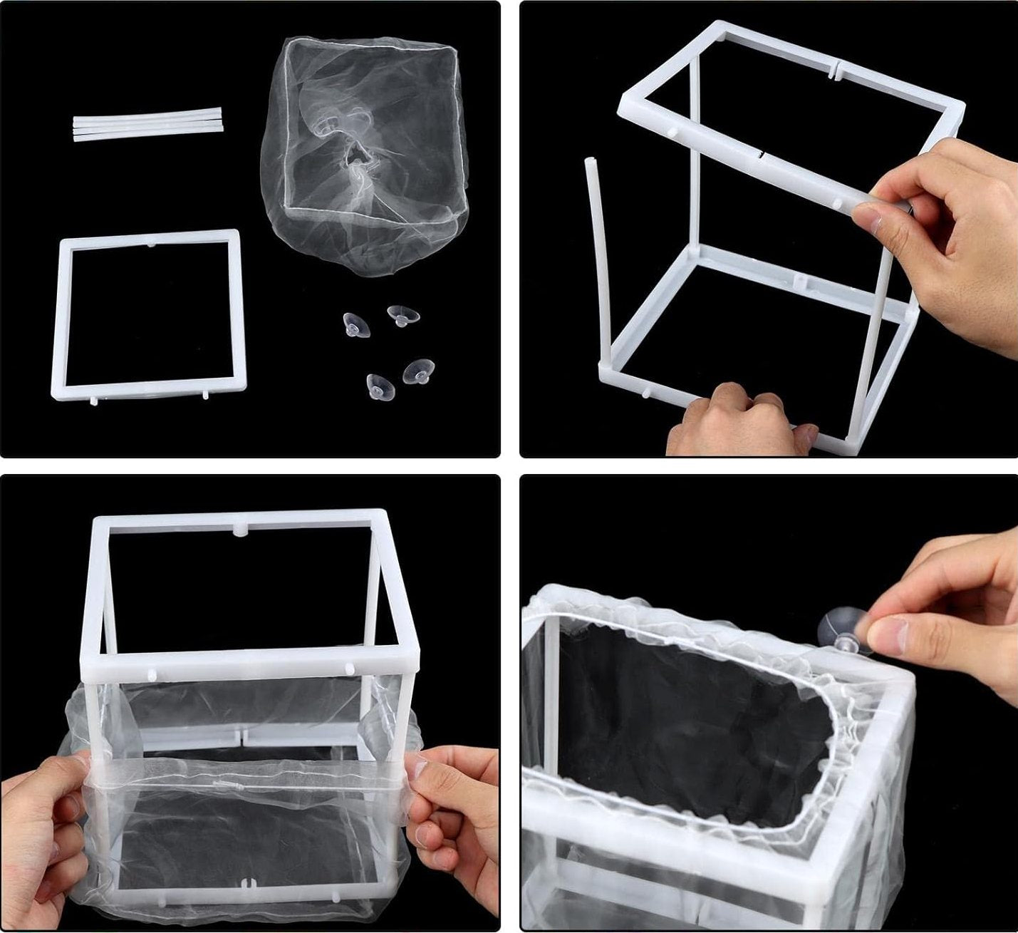 Boyu Aquarium Fish Breeding, Isolation, Hatchery Box for Fish Fry Net (Small (NB-3201)