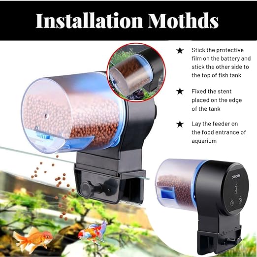 Sunsun Automatic Fish Feeder Intelligent Adjustable Timing (12Hrs and 24Hrs) (AK-01S)