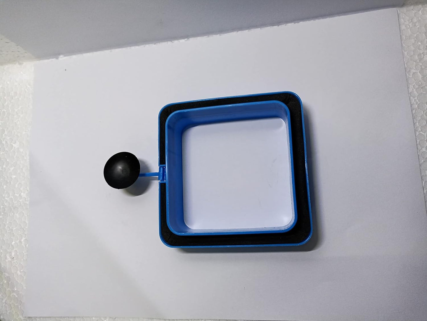 Aquarium Floating Fish Feeding Tray (Square) Ring with Suction Cup Include (Size: 10.5cm)