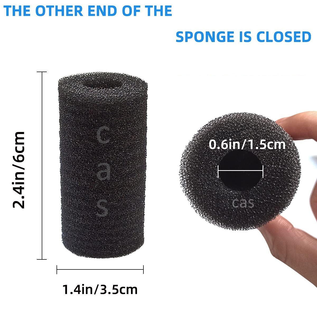 Aquarium Inflow Filter Mesh Guard – Intake Basket with Sponge Cover, Safe for Shrimp & Small Fish (6 x 3.5cm /2.4x1.4 inch) PACK OF 2