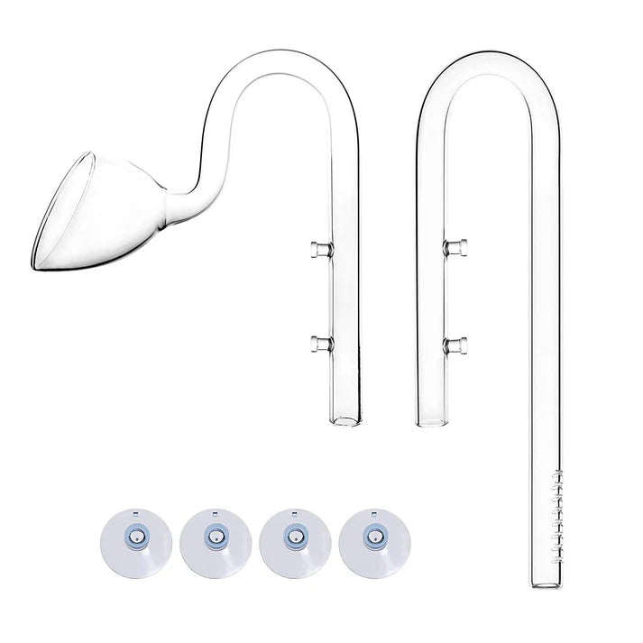 Lily Pipe Glass Inlet & Outlet For Canister Filter