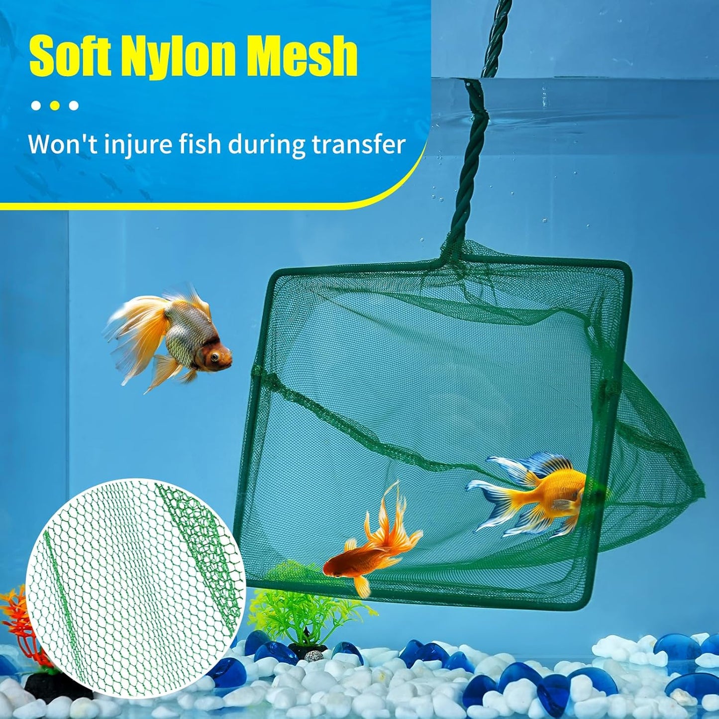 Durable Nylon Mesh Aquarium Fish Net