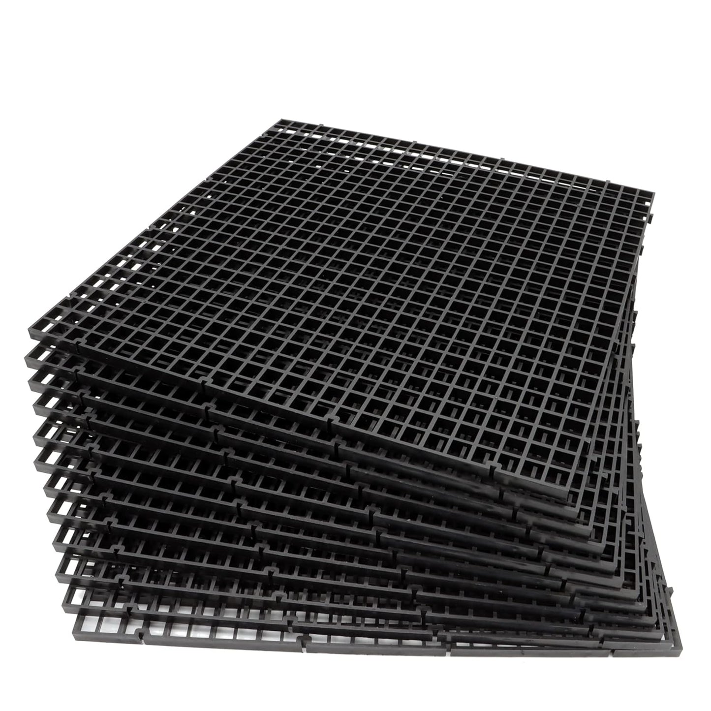 Aquarium Fish Tank Divider Plastic Egg Crate Aquarium Filter Bottom Tray Grid Isolation Board Partition Net Pane Separator size 30cm (pack of 6)
