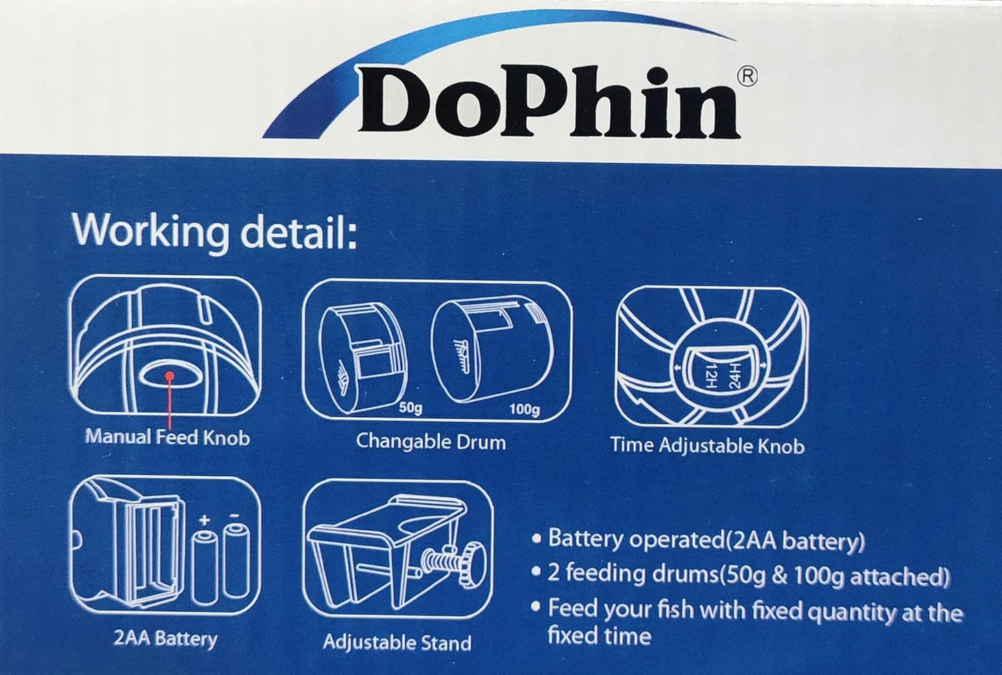 Dophin AF 007 Aquarium Automatic Fish Food Feeder