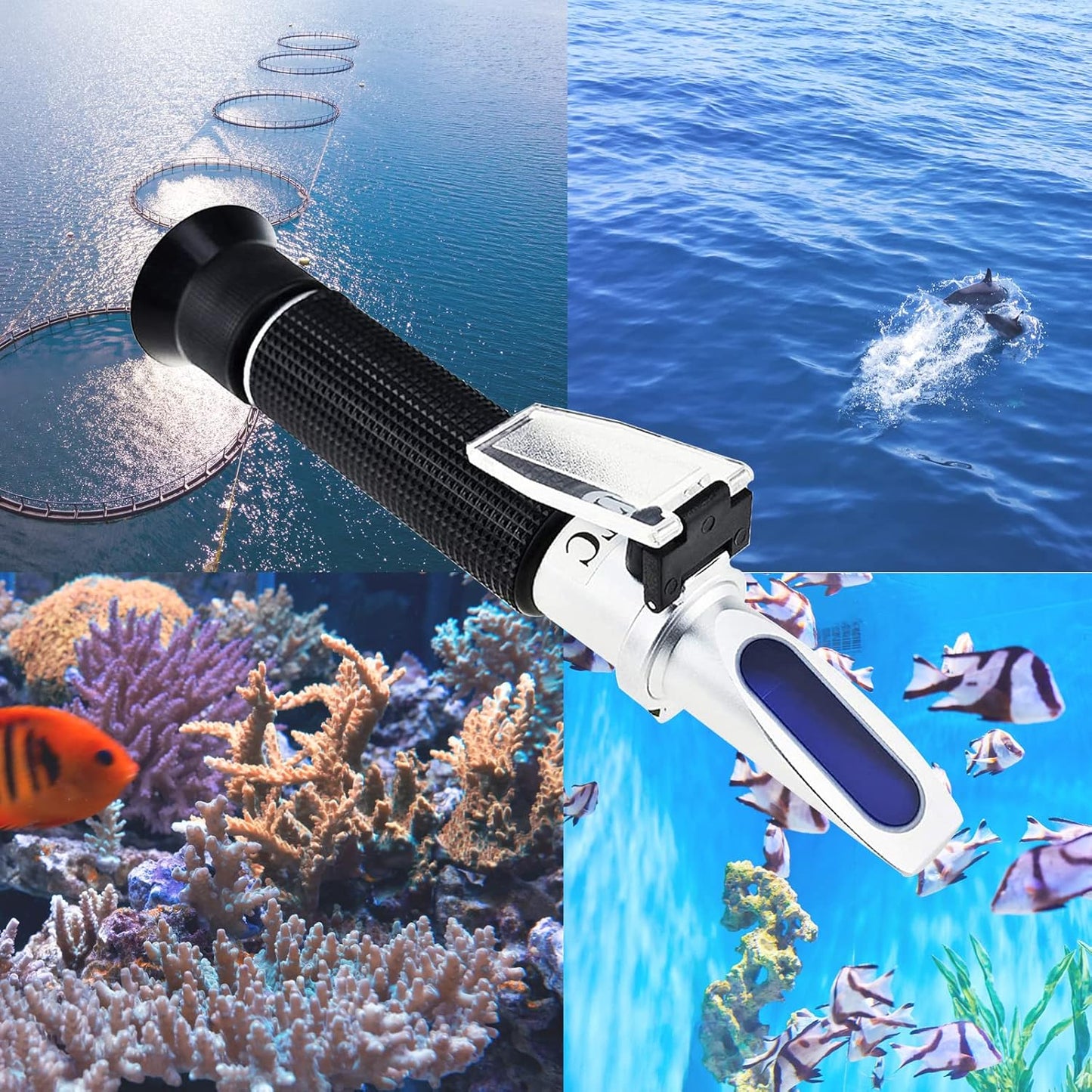 ATC Refractometer Saltwater Aquarium For Reading Salinity