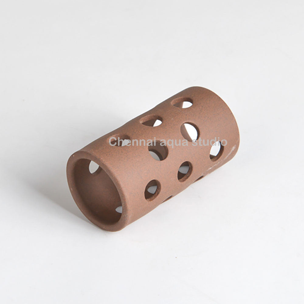 CubeOne Shrimp Clay Cylinder Hideout – Natural Breeding & Shelter Tube for Shrimp and Small Fish