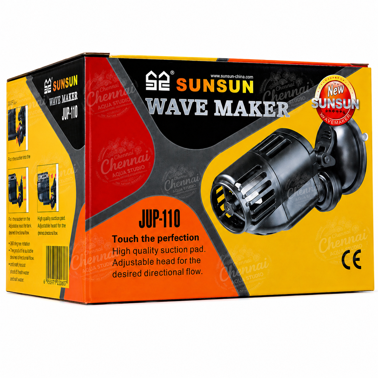 SunSun JVP-110 Aquarium Wave Maker Pump – 360° Adjustable Water Circulation Pump | 2000L/H Flow | 3W Energy Saving