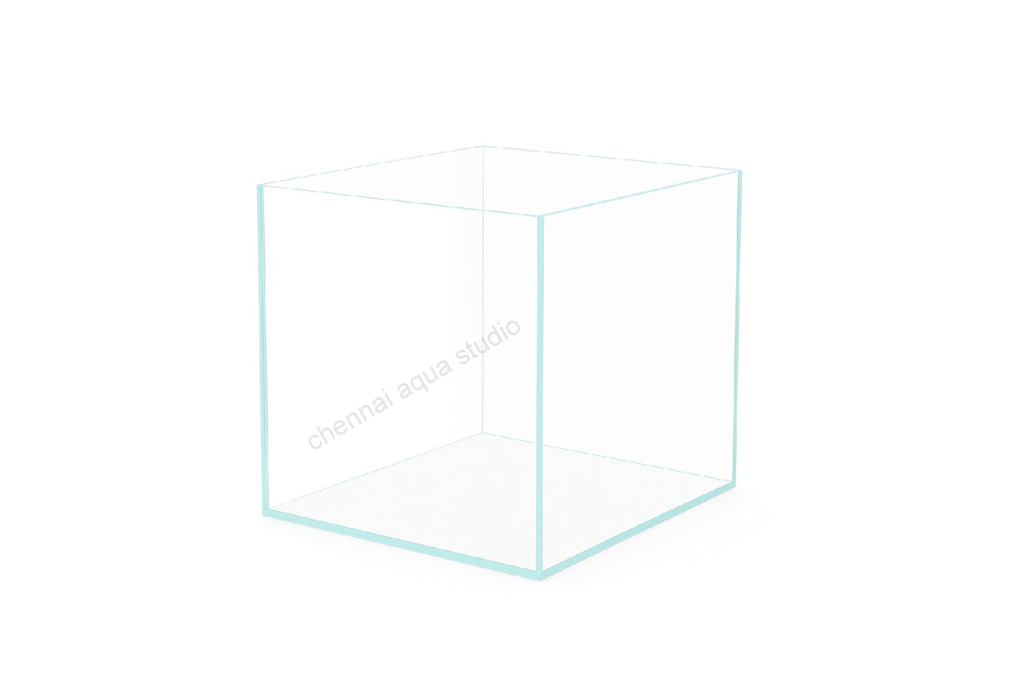 High Quality Ultra Clear Seamless Glass Aquarium Tank – 25cm All Sides Premium Fish Tank (Cube tank)