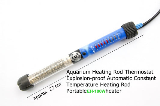 ATMAN Aquarium Heating Rod Thermostat Explosion-proof Automatic Constant Temperature Heating Rod Portable EH-100W