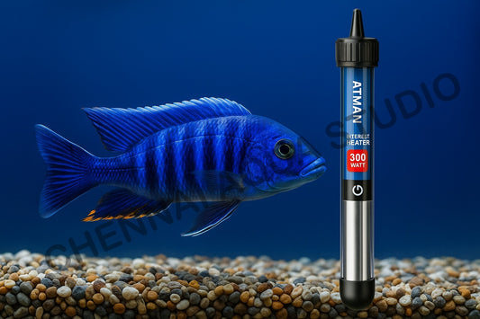 ATMAN Aquarium Heating Rod Thermostat Explosion-proof Automatic Constant Temperature Heating Rod Portable EH-300W