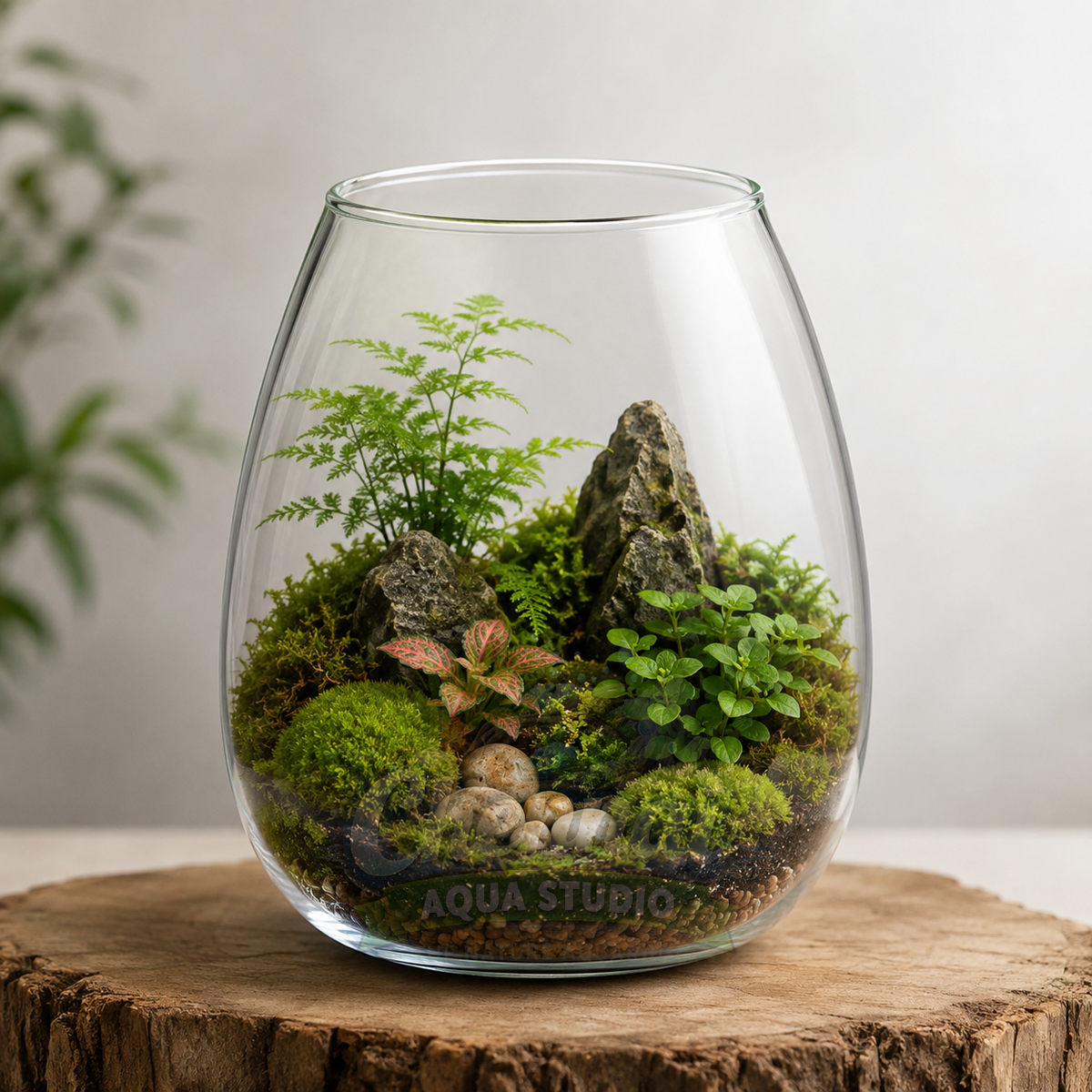 Premium Glass Terrarium Bowl – H8 x W7 Inches | 4mm Thick Clear Glass
