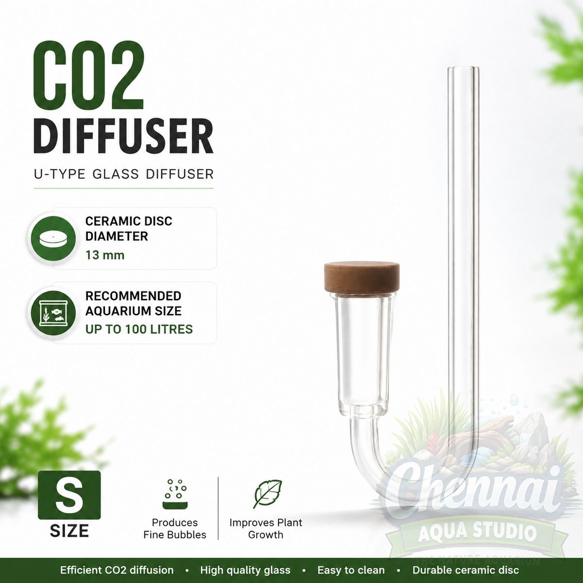 Premium CO₂ Aquarium Diffuser
