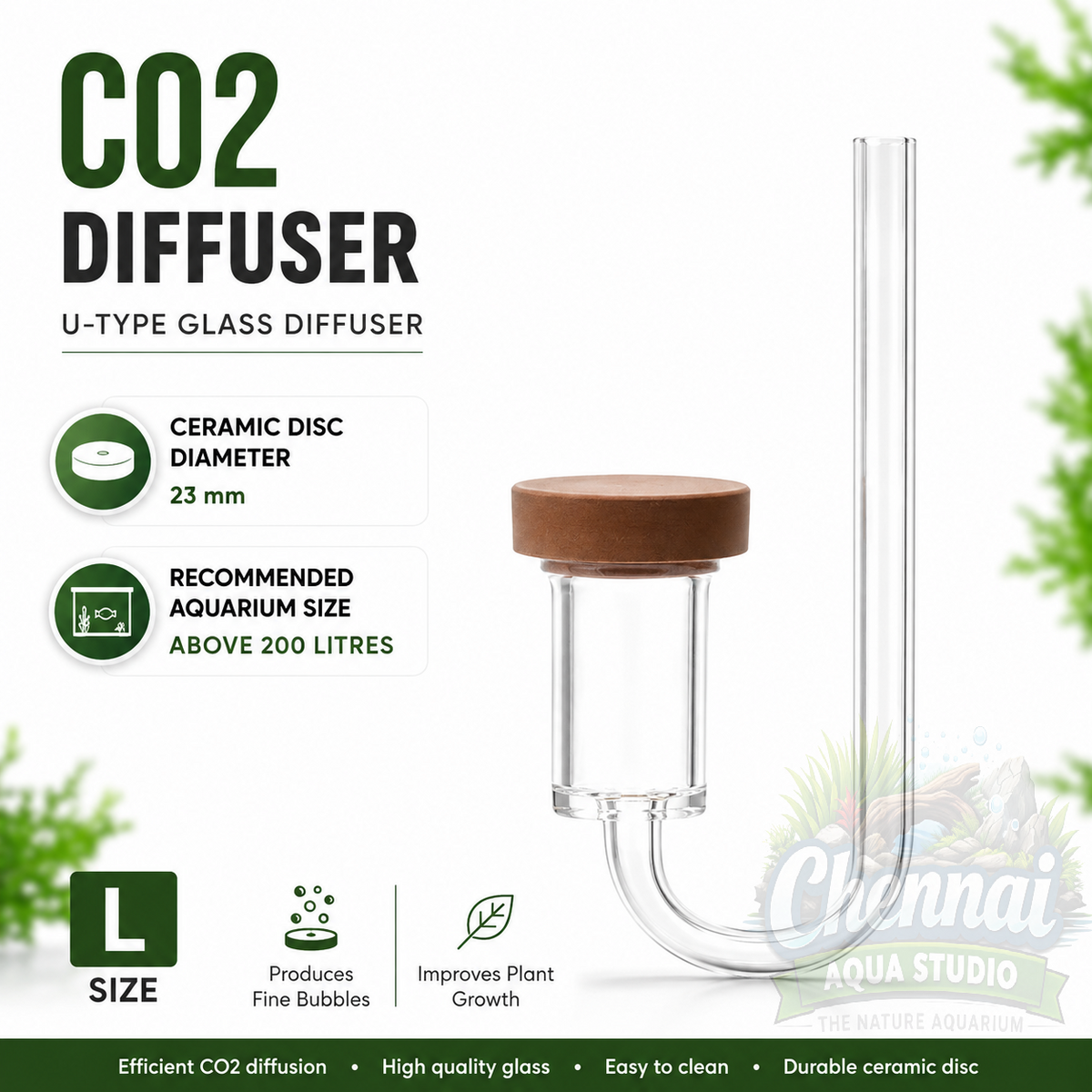 Premium CO₂ Aquarium Diffuser