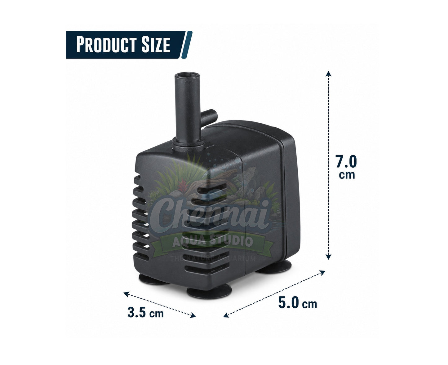 SOBO Aquarium Submersible pump (model: WP-280, AC 220-240v 50/60Hz,Power: 5W F.max: 300L/H, H.Max:0.6M)