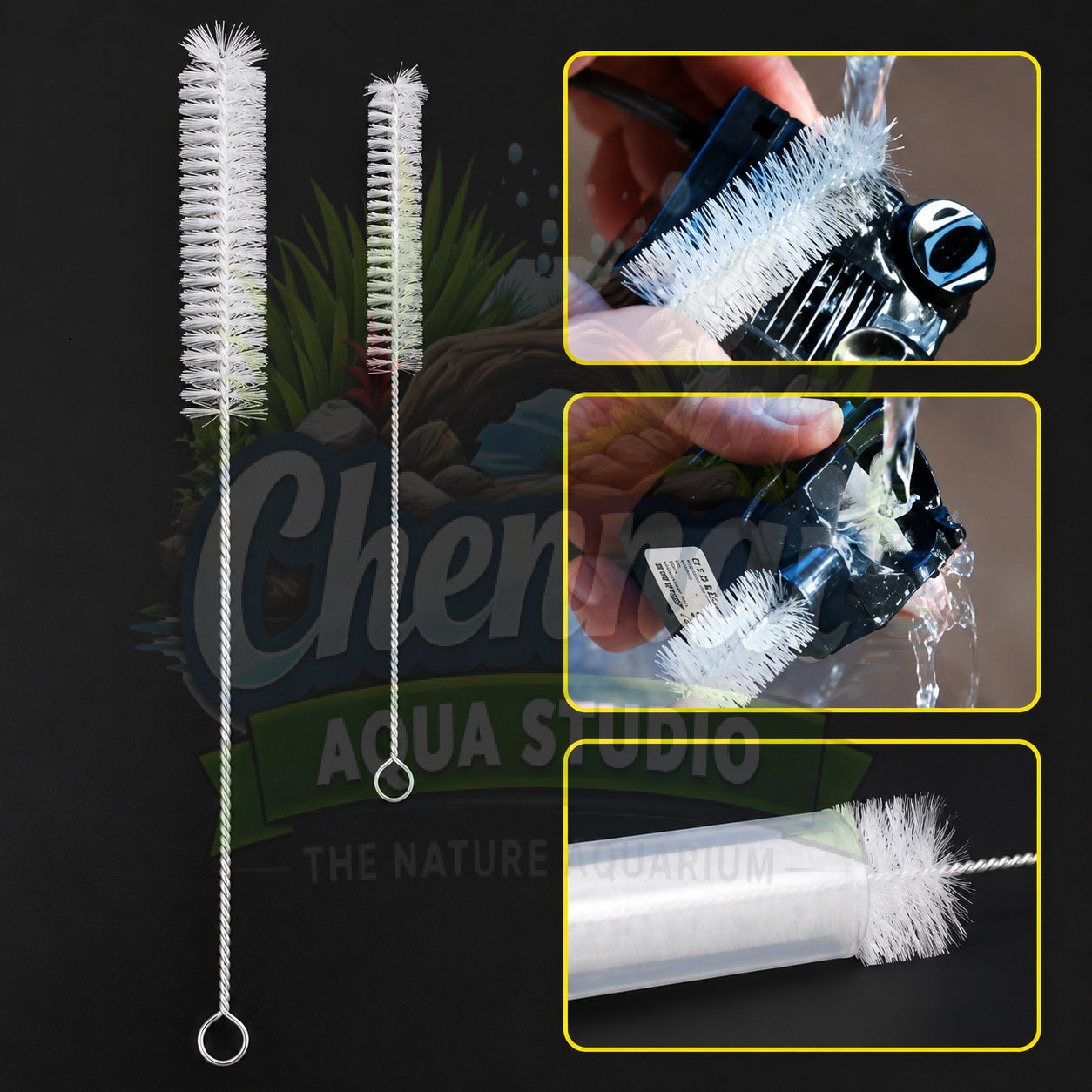 Stainless Steel Cleaning Brush For Aquarium Filter Cleaning 30CM To 20CM