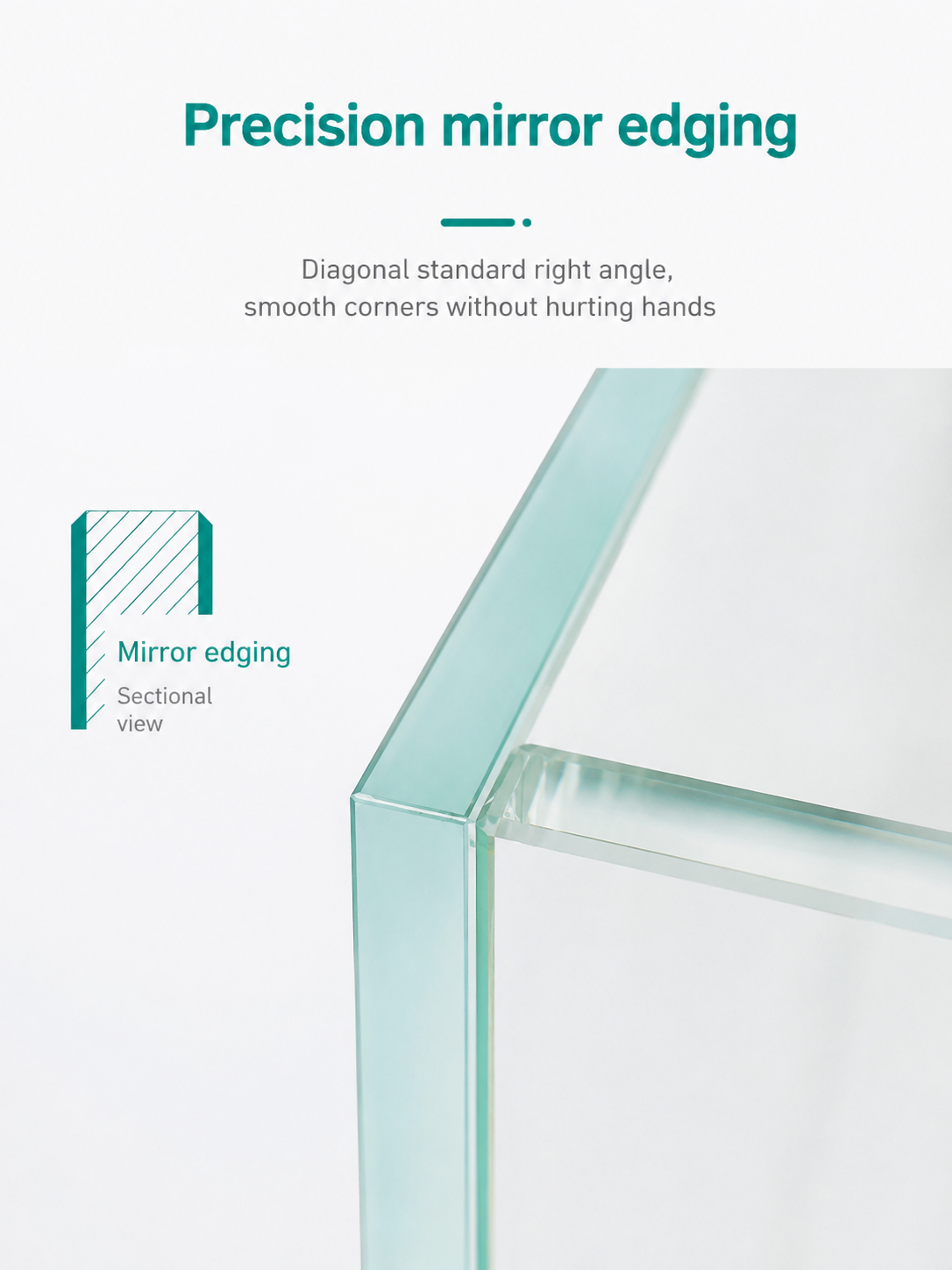 High Quality Ultra Clear Seamless Glass Aquarium Tank – 90cm All Sides Premium Fish Tank 10mm Glass