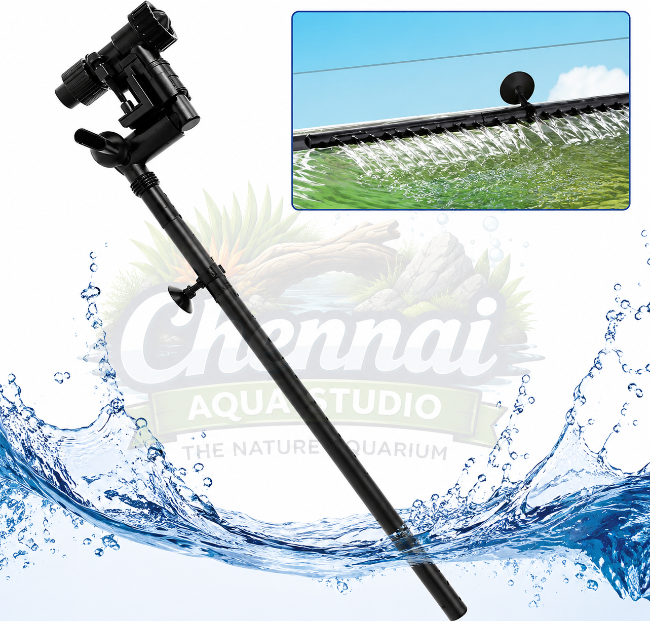 SunSun - HW 3000 Inlet & Outlet Flow pipe set Without skimmer