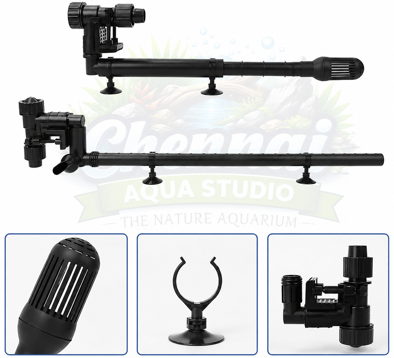 SunSun - HW 3000 Inlet & Outlet Flow pipe set With skimmer