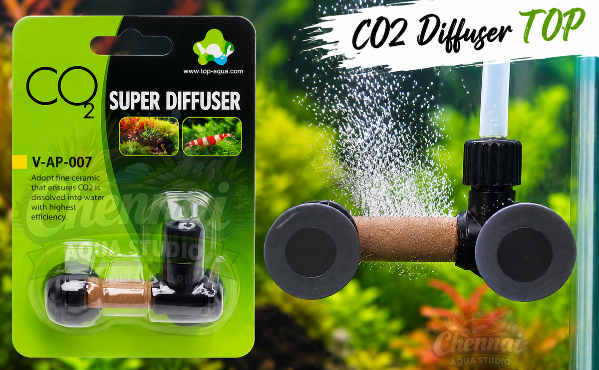 Top Aqua CO2 Super Diffuser V-AP-007 Size S (Suitable for 1-3 feet of aquarium)