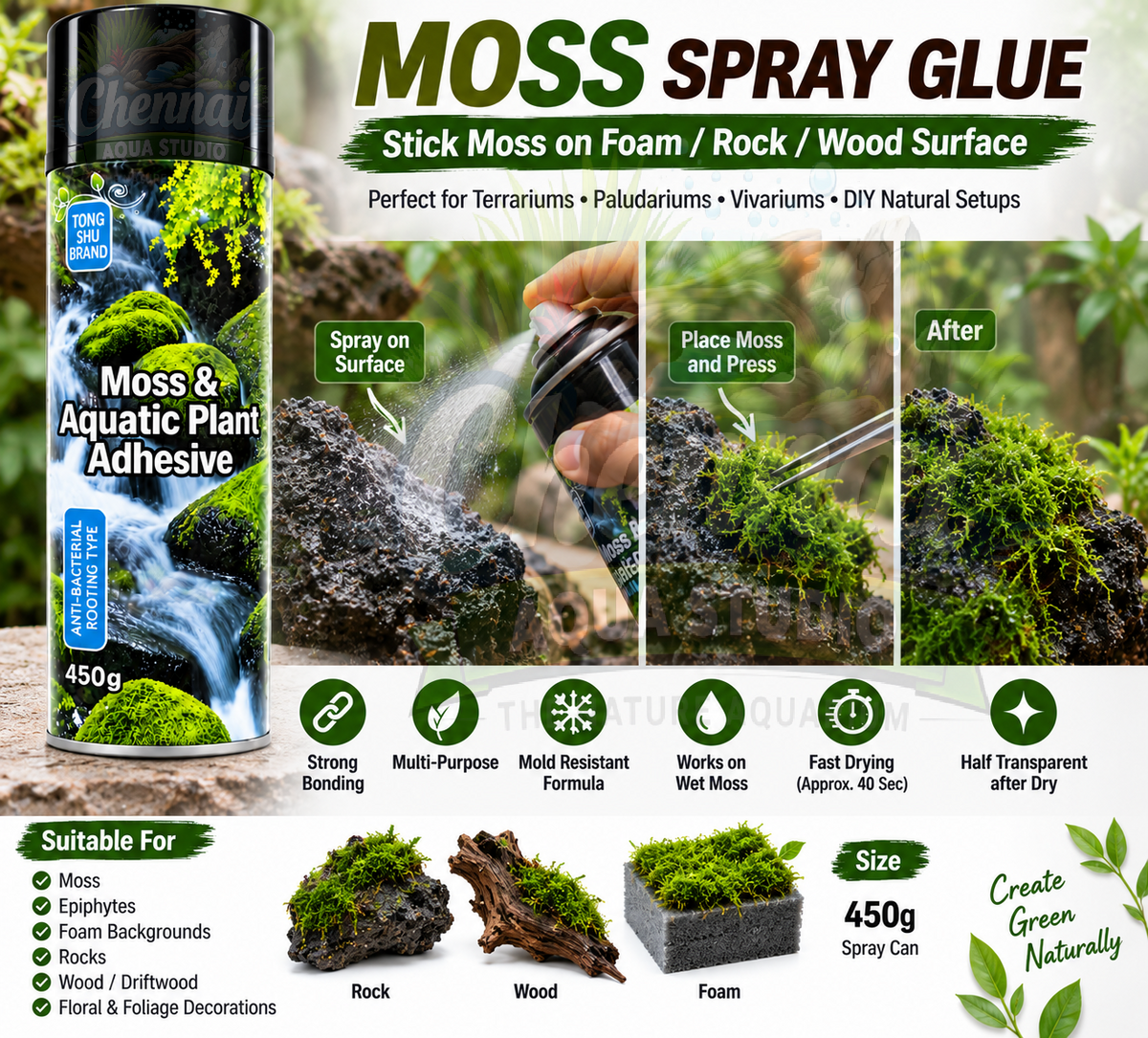 Moss Glue Spray 450Ml