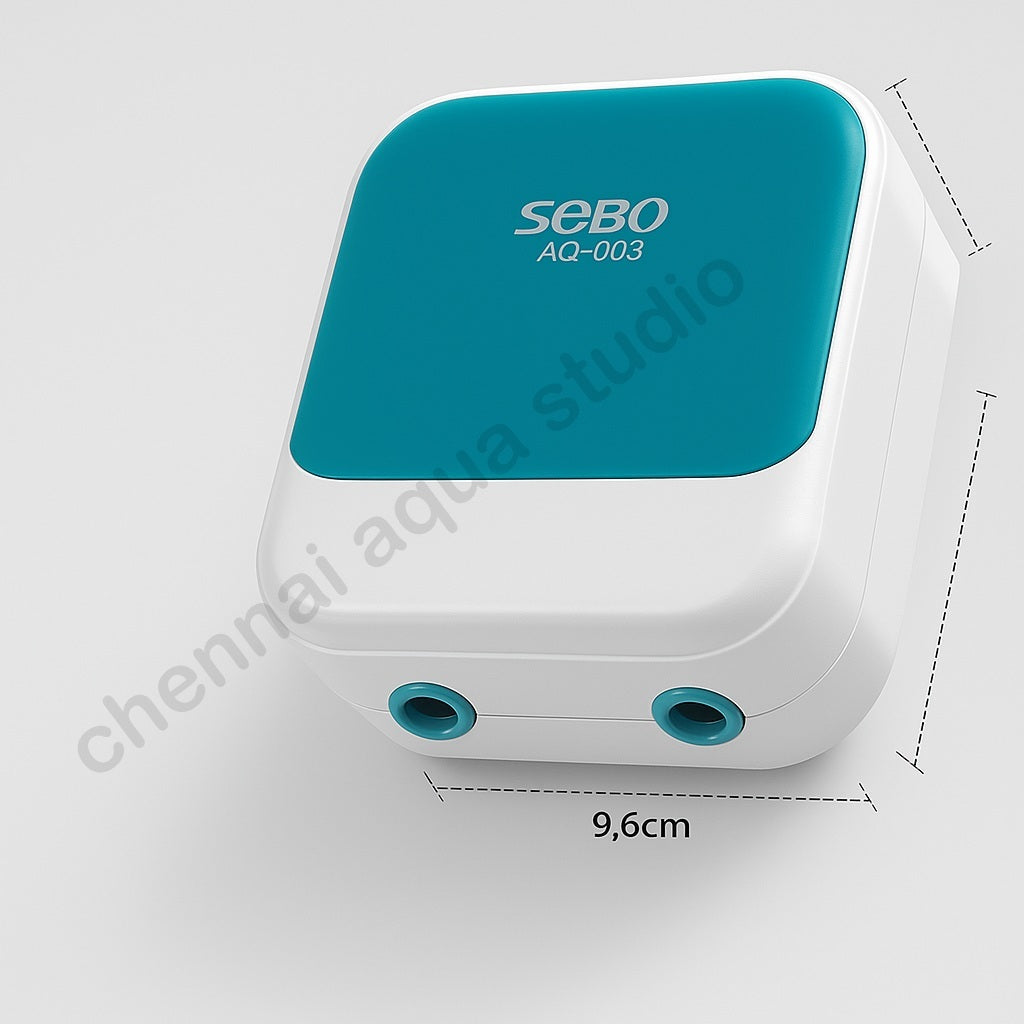 SOBO AQ-004 Silent Aquarium 2 way Air Pump | Compact & Efficient Oxygen Supply for Fish Tanks