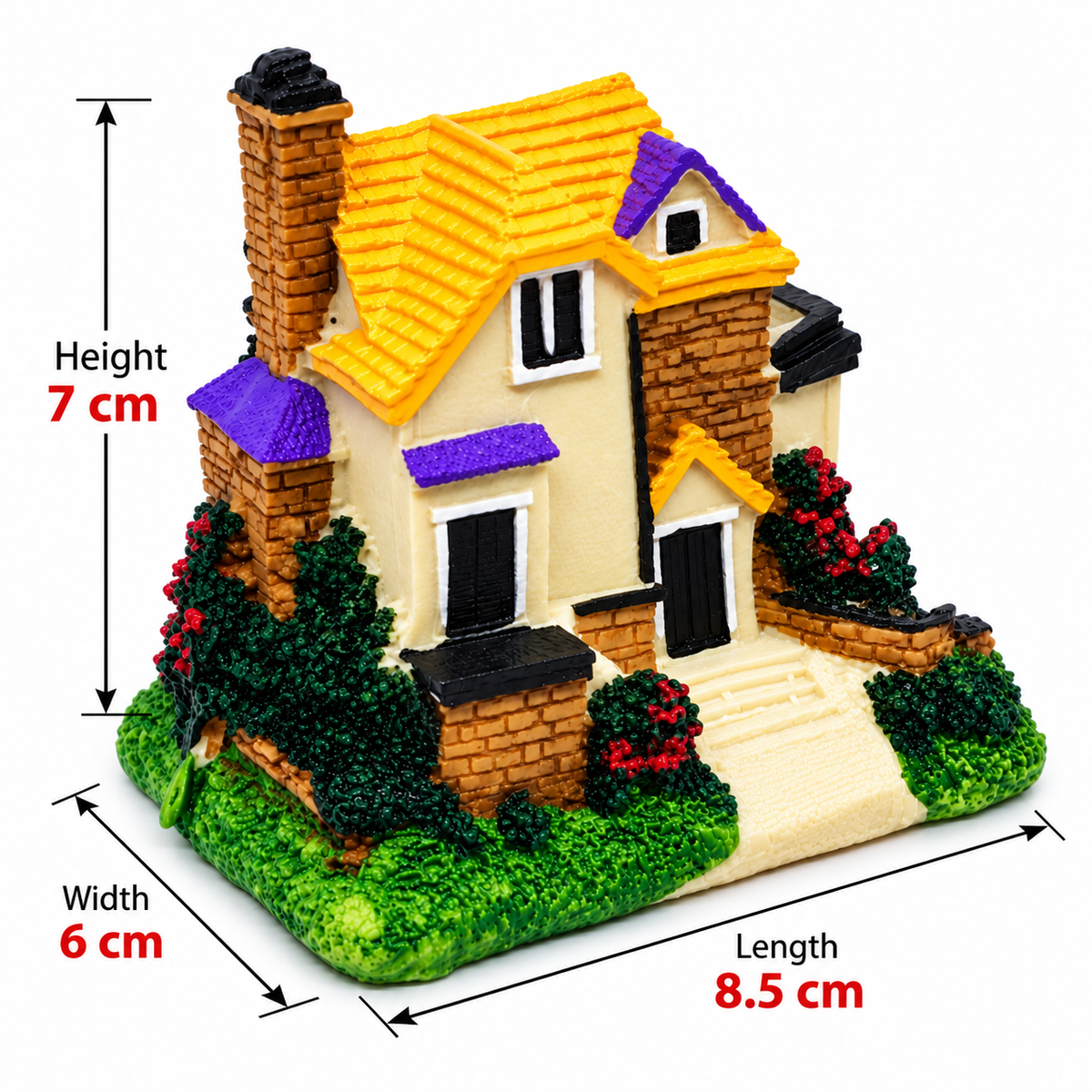 Miniature Resin Doll House Garden Ornament – Aquarium, Terrarium & Desktop Décor